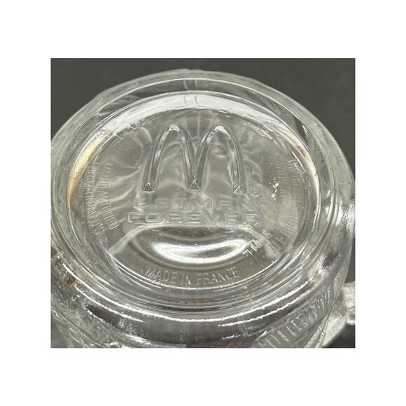 McDonalds VINTAGE 1995 Batman Forever Glass Mug Cup TWO-FACE - Picture 6 of 7